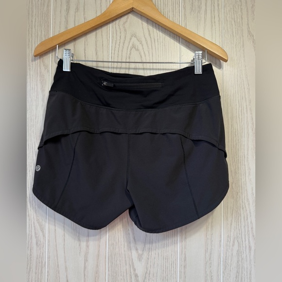 Lululemon Speed Up Mid-Rise Short 4” Black Size 6 EUC - Picture 5 of 7